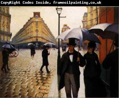 Gustave Caillebotte Paris Street, Rainy Weather